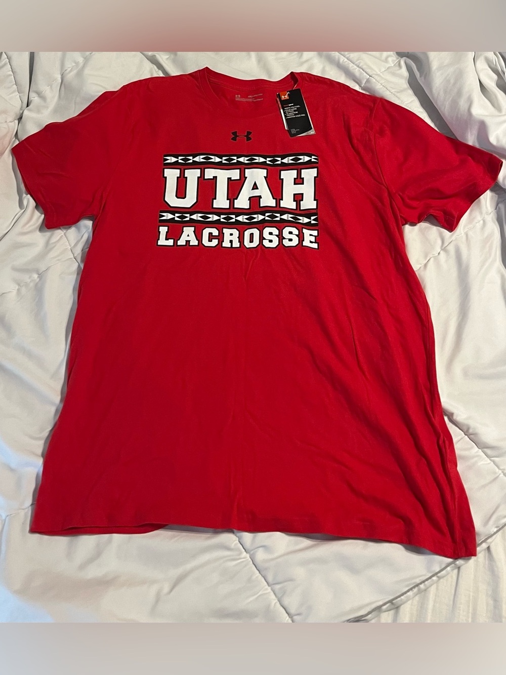 Under Armour Red Utah Lacrosse T‑Shirt